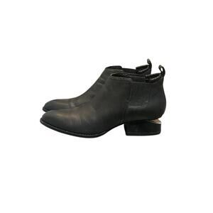 Alexander Wang Leather Kori Ankle Boots-Size 39